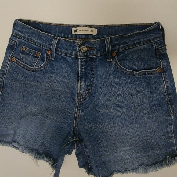 Vintage Levis 505 High Rise Cutoffs Y2k 90s 6 - Picture 3 of 7